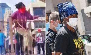 Arrestan dominicana habría agredido policías durante una manifestación