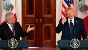 López Obrador y Trump, halagos entre amigos en la Casa Blanca