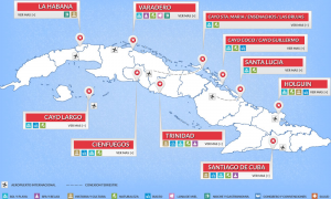 Cuba tiene 3 aeropuertos que pueden recibir vuelos extranjeros