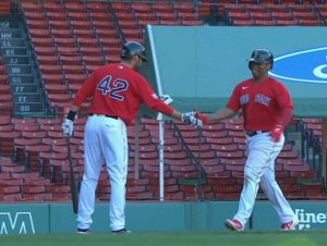 Rafael Devers da dos jonrones; Willy Adames pega un Grand Slam