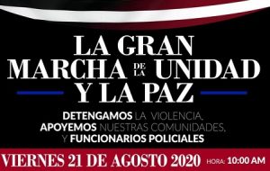 N. YORK: ​Convocan a Gran Marcha de la Unidad y la Paz