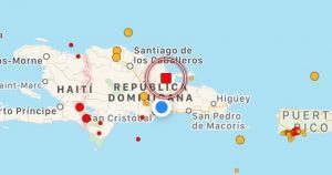 Reportan un temblor de 4.5 grados en el noreste de la República Dominicana