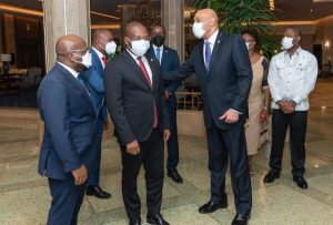 El canciller de Haití Claude Joseph llegó a  la República Dominicana