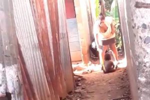 Arrestan a la mujer que apareció en un video golpeando a un niño con un palo