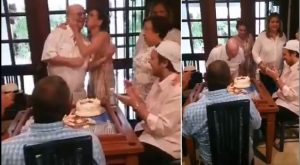 En intimidad familiar celebró Hipólito Mejía su cumpleaños número 80