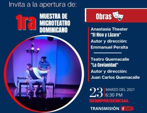 El Comisionado Dominicano de Cultura inicia primera muestra Micro Teatro