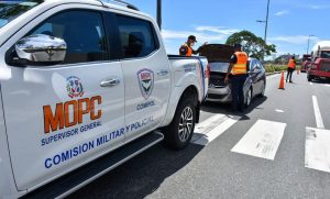 Comisión Militar MOPC asistió 10 mil 164 conductores en Semana Santa
