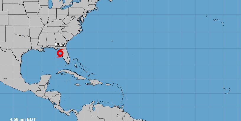 ‘Elsa’ pierde la categoría de huracán en su avance hacia estado de Florida imagen