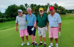 Expresidente de EEUU Bill Clinton juega golf en la República Dominicana
