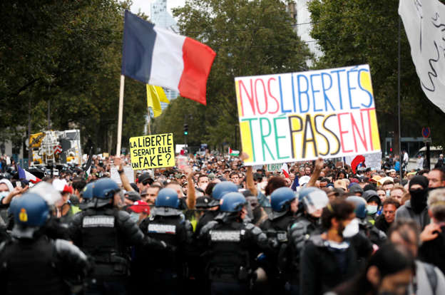 FRANCIA: Miles se manifiestan contra el pasaporte COVID imagen