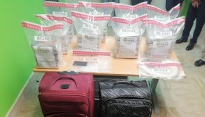 Autoridades ocupan 45 paquetes droga en aeropuerto Punta Cana