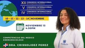 Médicos dominicanos participan en congreso internacional