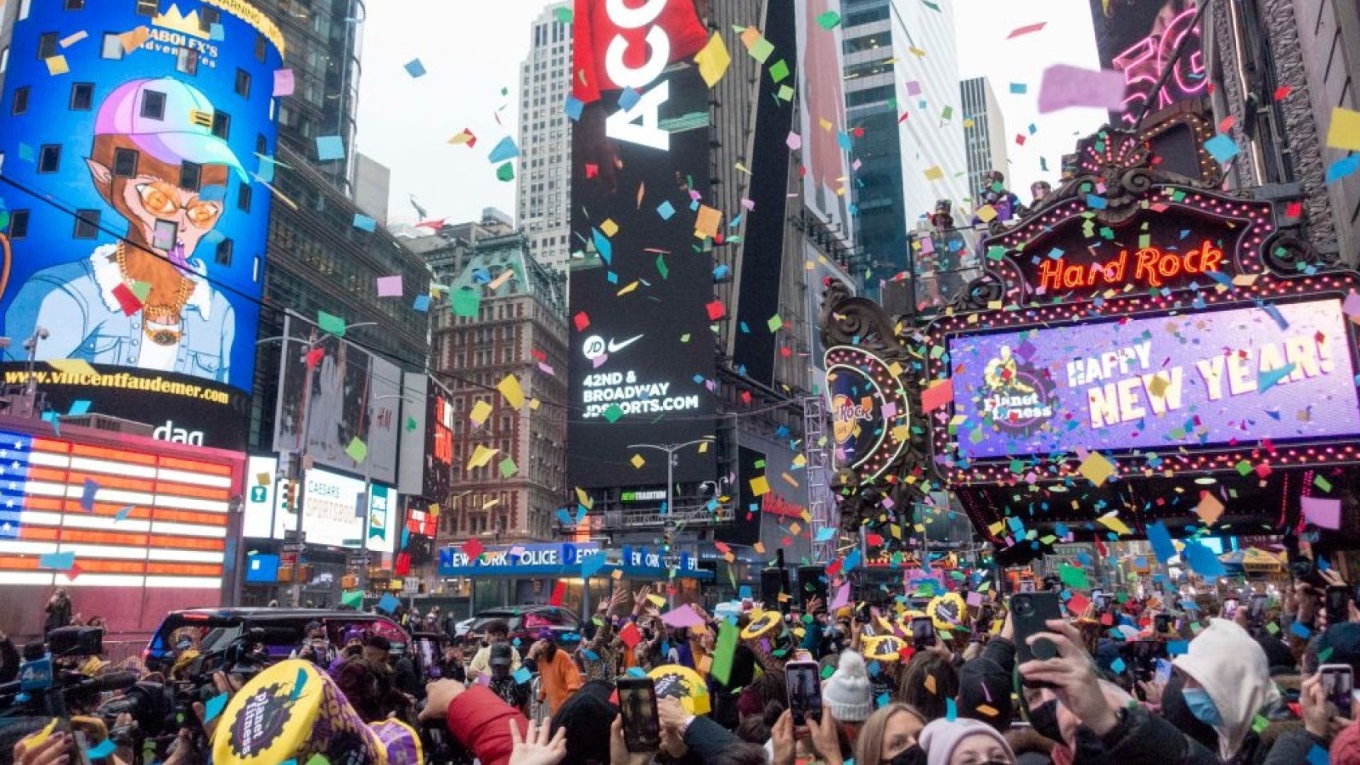 NUEVA YORK: Todo listo en Times Square para dar bienvenida 2022 imagen
