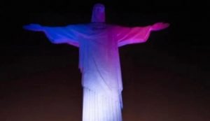 Brasil ilumina al Corcovado con colores bandera de RD