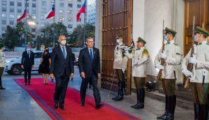CHILE: Abinader fue recibido con honores en palacio de La Moneda
