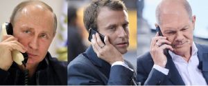 Putin, Macron y Scholz coinciden en pedir «conversaciones de paz»