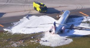 Hubo 7 heridos en el accidente en Miami del avión que salió de RD