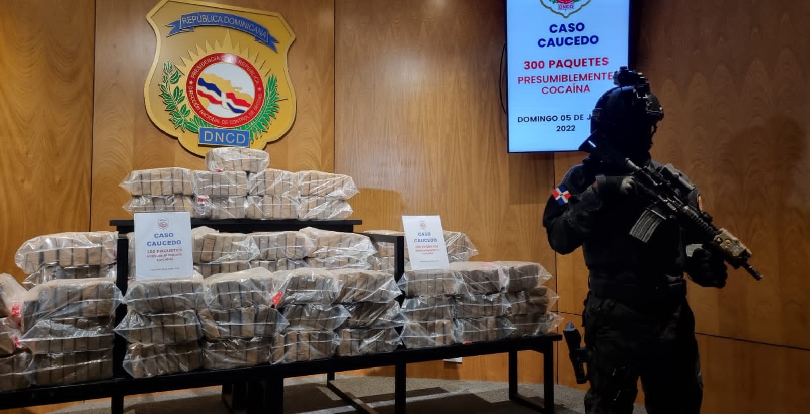 Ocupan 300 paquetes de cocaína en el puerto multimodal Caucedo imagen