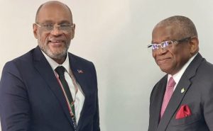 El primer ministro haitiano Ariel Henry se reúne con titular Oeacp