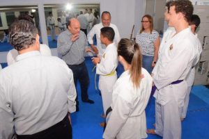 Club Naco entrega remodeladas  instalaciones práctica de karate