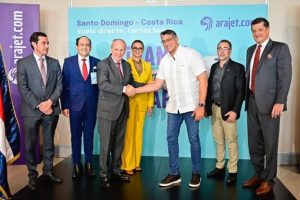 Arajet inaugura ruta aérea entre Costa Rica y Rep. Dominicana