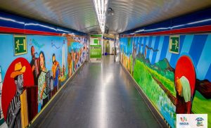 MADRID: Inauguran murales Nagua en estación Metro Madrid