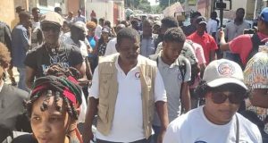 Marcha de periodistas de Haití exigió liberación de un colega