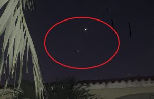 Se observan de nuevo en el cielo dominicano dos extrañas luces