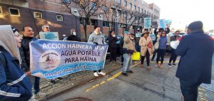 NY: Haineros exigen construcción acueducto durante una protesta