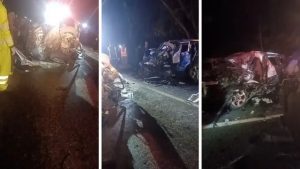 Cinco muertos deja accidente en kilómetro 77 de autopista Duarte