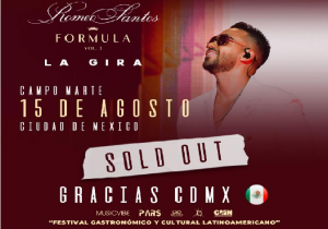 Romeo con récord en México; vende 50 mil boletas en 48 horas