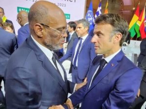Primer ministro haitiano se reunió con Macron en cumbre de París