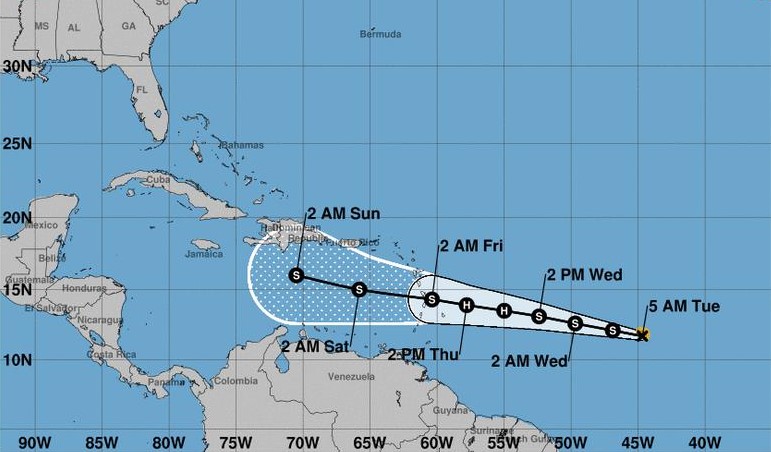 Bret sigue su rumbo al Caribe; impactaría RD sábado en la tarde