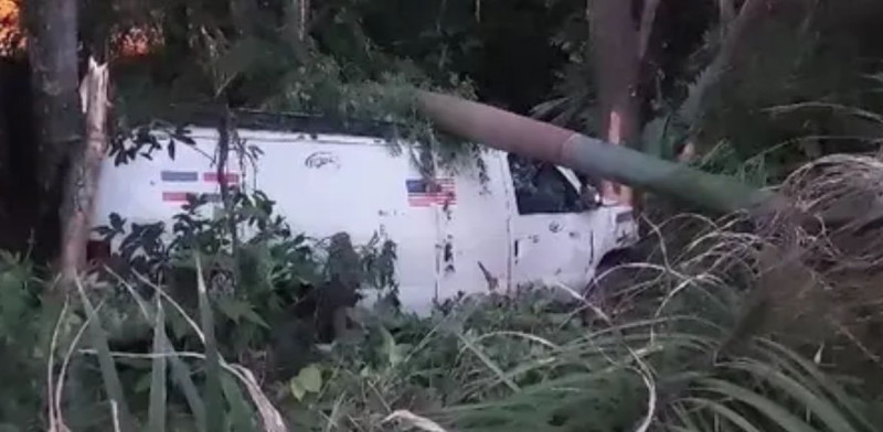 S. RODRIGUEZ: Al menos cinco heridos deja accidente minibús imagen