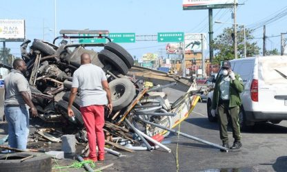 Hubo 3,180 accidentes de tránsito entre enero y junio en Dominicana