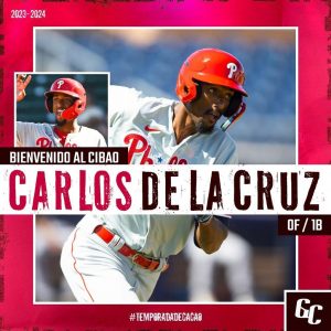 Gigantes anuncian la firma del agente libre Carlos de la Cruz