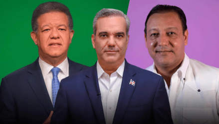 Luis Abinader 45.1%, Leonel 26.8 y Abel 21%, según una encuesta