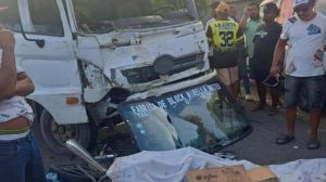 PUERTO PLATA: Camión mata una pareja y a su hija de 6 años