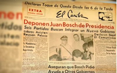 Se cumplen 61 años del golpe de estado a gobierno de Juan Bosch