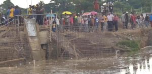 Crecida río Masacre afecta trabajo canal que construyen haitianos