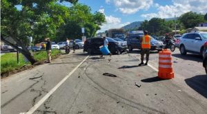 Varios lesionados en accidente múltiple en provincia dominicana