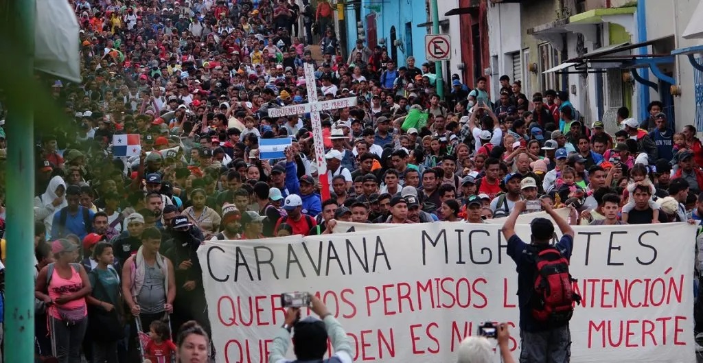 Haitianos engrosan caravana de 1200 migrantes de M xico a EEUU