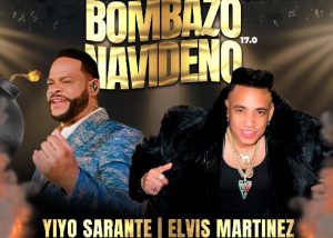 Yiyo Sarante y Elvis Martínez en el Bombazo Navideño de La Romana
