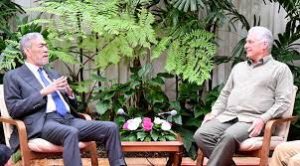 CUBA: Presidente Díaz Canel recibe dirigente izquierda RD