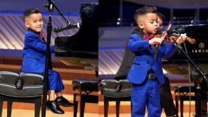 Niño «pianista» dominicano sorprende a productor musical en EU