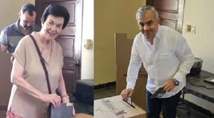 Sonia Guzmán e Iván Hernández sufragaron en recinto de la UASD Sonia Guzmán e Iván Hernández sufragaron en recinto de la UASD