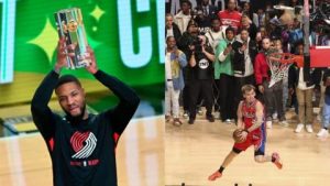 NBA: Lillard gana el concurso de triples y McClung en donqueos