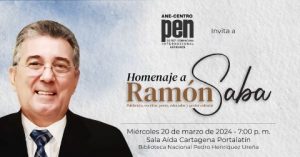 Homenaje al poeta Ramón Saba será en la Biblioteca Nacional