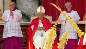 Papa preside en Vaticano misa sin homilía en Domingo de Ramos