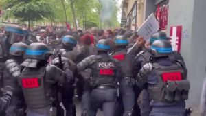 Al menos 45 detenidos protestas por el Día del Trabajador en París